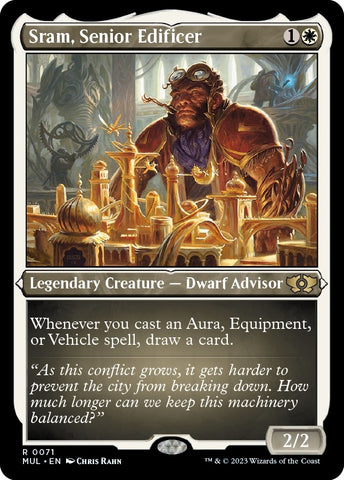 Image for Sram, Senior Edificer (Foil Etched) (71) [March of the Machine: Multiverse Legends]