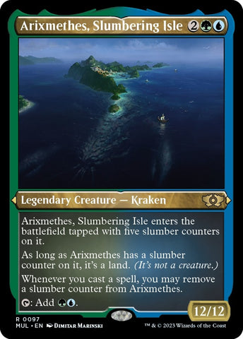 Image for Arixmethes, Slumbering Isle (Foil Etched) (97) [March of the Machine: Multiverse Legends]