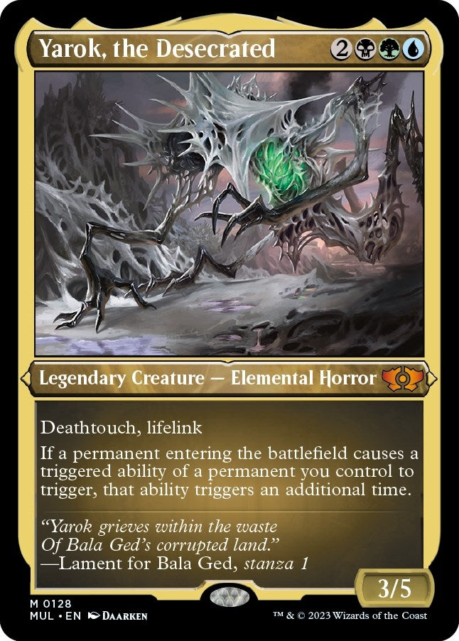 Image for Yarok, the Desecrated (Foil Etched) (128) [March of the Machine: Multiverse Legends]