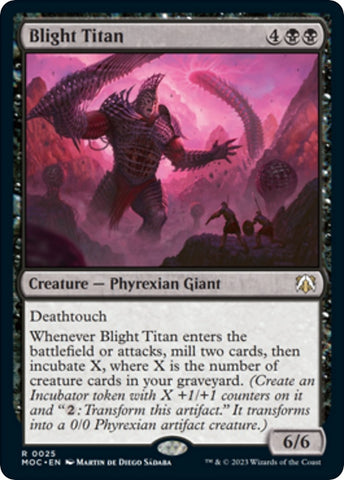 Image for Blight Titan (25) [Commander: March of the Machine]