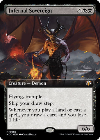 Image for Infernal Sovereign (Extended Art) (83) [Commander: March of the Machine]