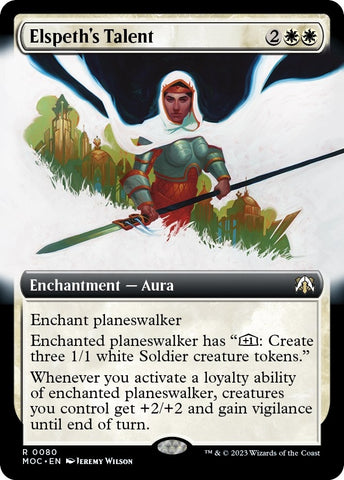 Image for Elspeth's Talent (Extended Art) (80) [Commander: March of the Machine]