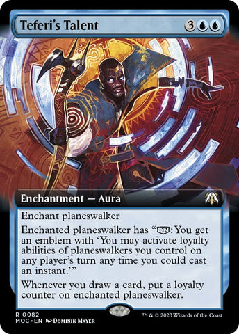 Image for Teferi's Talent (Extended Art) (82) [Commander: March of the Machine]