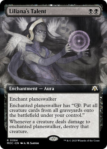 Image for Liliana's Talent (Extended Art) (84) [Commander: March of the Machine]