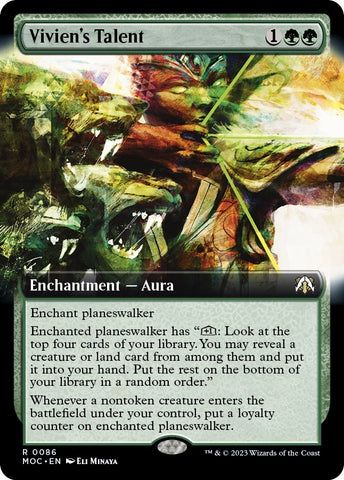 Image for Vivien's Talent (Extended Art) (86) [Commander: March of the Machine]