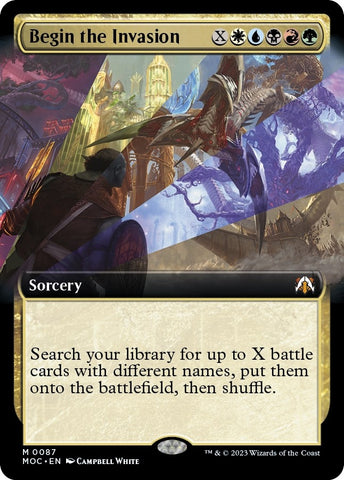 Image for Begin the Invasion (Extended Art) (87) [Commander: March of the Machine]
