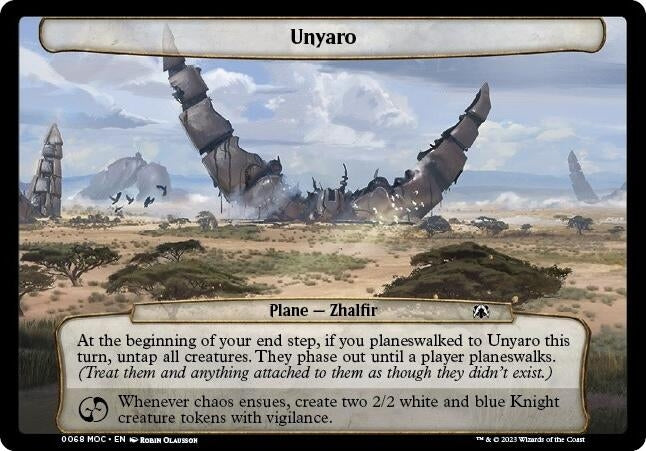 Image for Unyaro (68) [Planechase: March of the Machine]