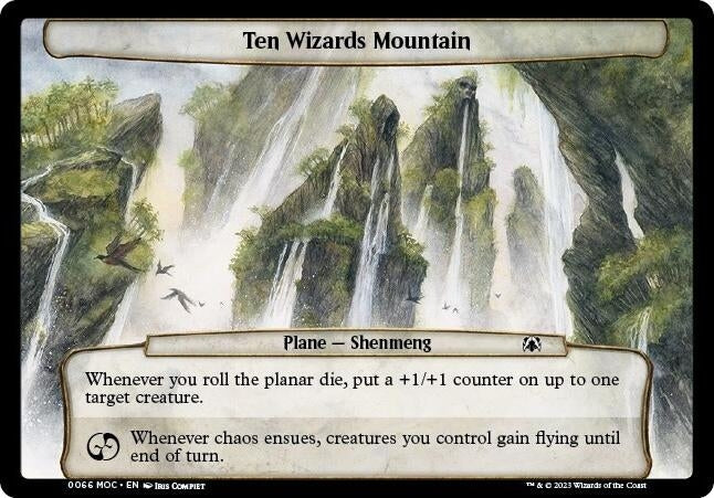 Image for Ten Wizards Mountain (66) [Planechase: March of the Machine]