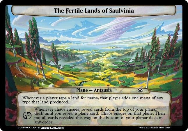 Image for The Fertile Lands of Saulvinia (50) [Planechase: March of the Machine]