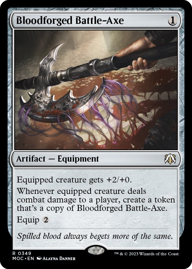 Image for Bloodforged Battle-Axe (349) [Commander: March of the Machine]