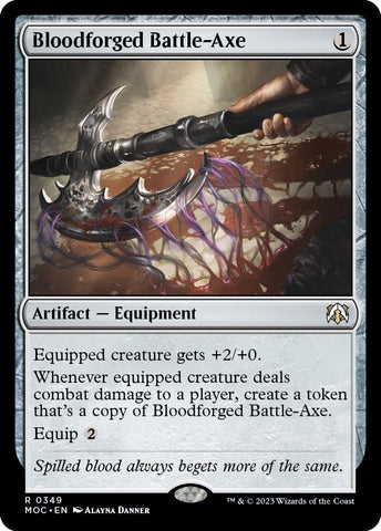 Image for Bloodforged Battle-Axe (349) [Commander: March of the Machine]