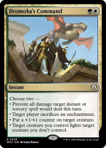 Image for Dromoka's Command (323) [Commander: March of the Machine]