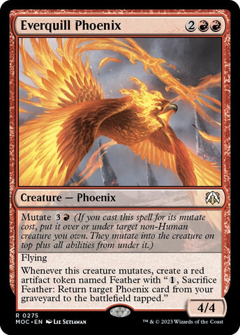 Image for Everquill Phoenix (275) [Commander: March of the Machine]