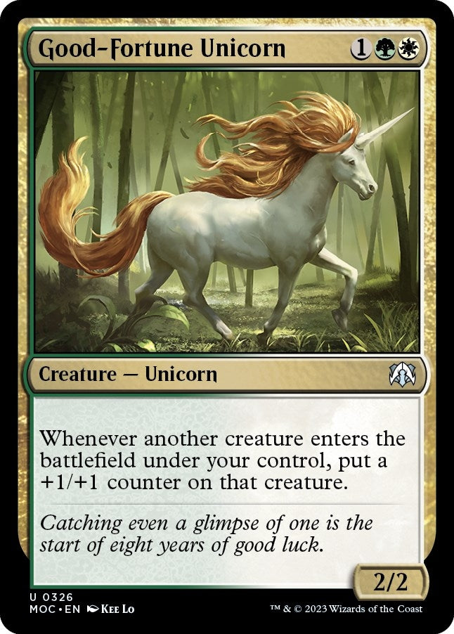 Image for Good-Fortune Unicorn (326) [Commander: March of the Machine]