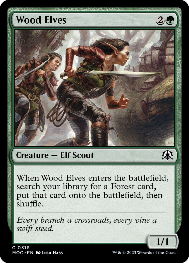 Image for Wood Elves (316) [Commander: March of the Machine]