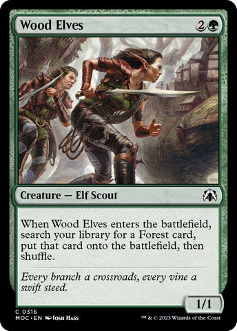 Image for Wood Elves (316) [Commander: March of the Machine]