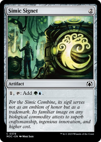 Image for Simic Signet (378) [Commander: March of the Machine]