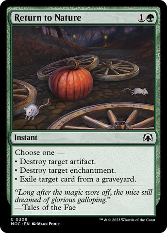 Image for Return to Nature (309) [Commander: March of the Machine]