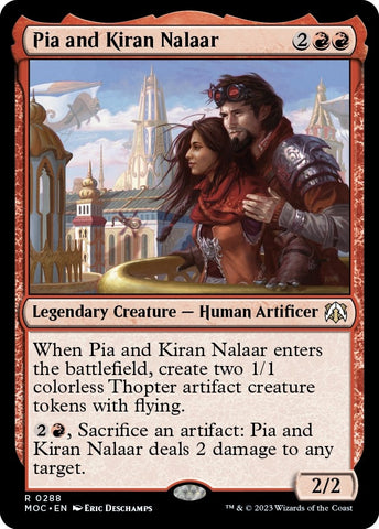 Image for Pia and Kiran Nalaar (288) [Commander: March of the Machine]