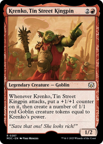 Image for Krenko, Tin Street Kingpin (287) [Commander: March of the Machine]