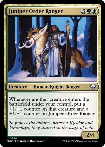 Image for Juniper Order Ranger (330) [Commander: March of the Machine]