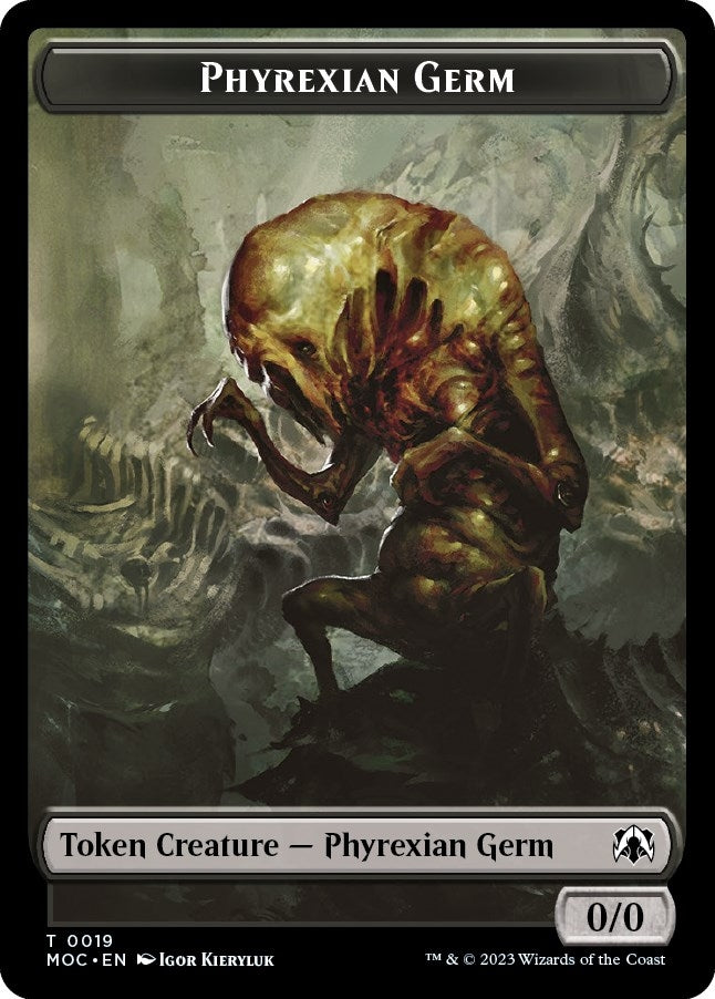 Image for Phyrexian Germ // Myr Double-Sided Token (19 // 38) [Commander: March of the Machine]