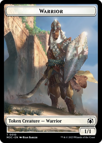Image for Warrior // Emblem - Elspeth, Sun's Champion Double-sided Token (10 // 43) [Commander: March of the Machine]