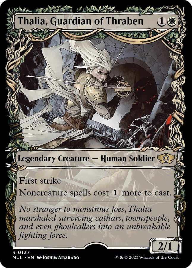 Image for Thalia, Guardian of Thraben (Halo Foil) (137) [March of the Machine: Multiverse Legends]