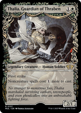 Image for Thalia, Guardian of Thraben (Halo Foil) (137) [March of the Machine: Multiverse Legends]