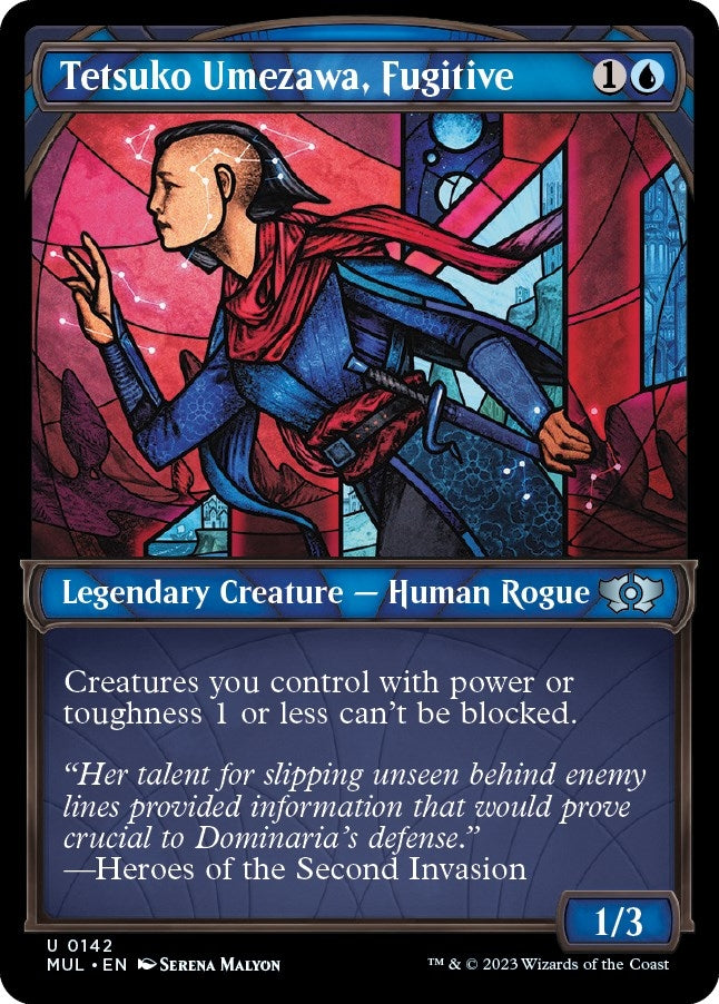 Image for Tetsuko Umezawa, Fugitive (Halo Foil) (142) [March of the Machine: Multiverse Legends]