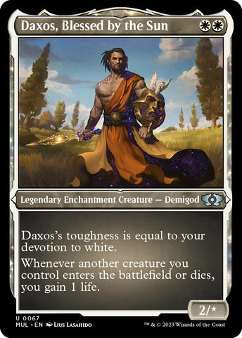 Image for Daxos, Blessed by the Sun (Foil Etched) (67) [March of the Machine: Multiverse Legends]
