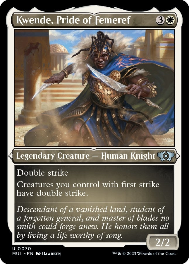 Image for Kwende, Pride of Femeref (Foil Etched) (70) [March of the Machine: Multiverse Legends]