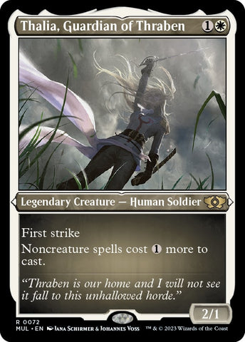 Image for Thalia, Guardian of Thraben (Foil Etched) (72) [March of the Machine: Multiverse Legends]