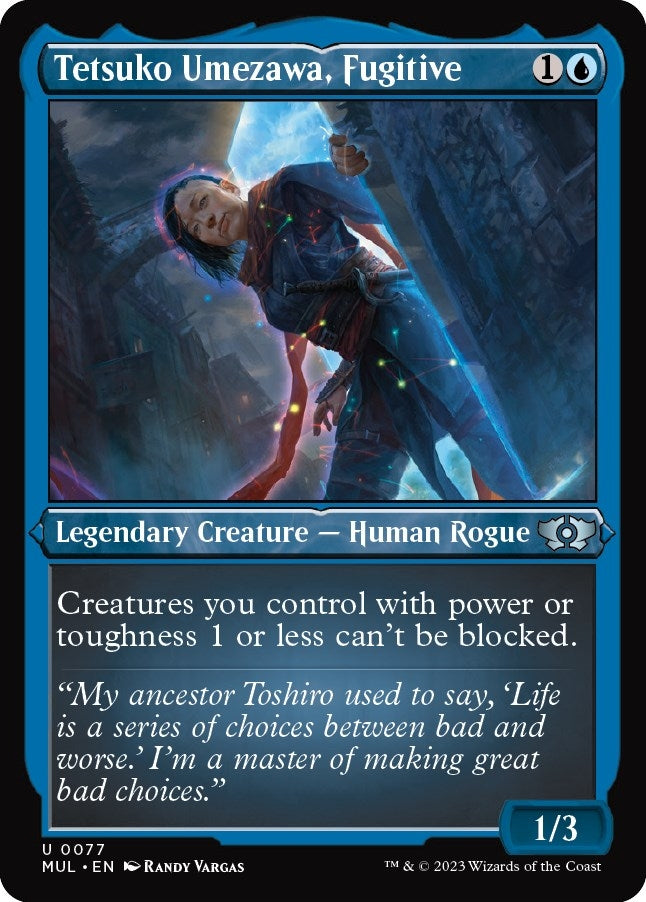 Image for Tetsuko Umezawa, Fugitive (Foil Etched) (77) [March of the Machine: Multiverse Legends]