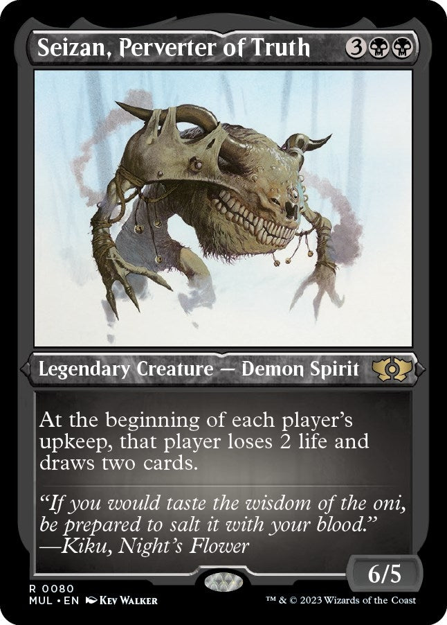 Image for Seizan, Perverter of Truth (Foil Etched) (80) [March of the Machine: Multiverse Legends]