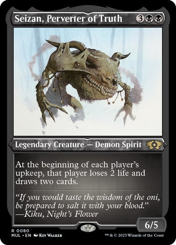 Image for Seizan, Perverter of Truth (Foil Etched) (80) [March of the Machine: Multiverse Legends]