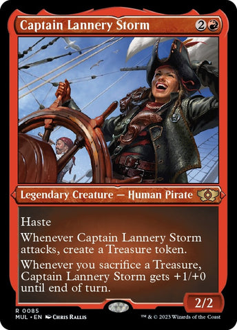 Image for Captain Lannery Storm (Foil Etched) (85) [March of the Machine: Multiverse Legends]
