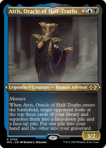Image for Atris, Oracle of Half-Truths (Foil Etched) (99) [March of the Machine: Multiverse Legends]