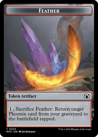 Image for Feather // Servo Double-sided Token (23 // 42) [Commander: March of the Machine]