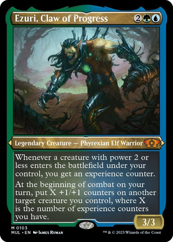 Image for Ezuri, Claw of Progress (Foil Etched) (103) [March of the Machine: Multiverse Legends]