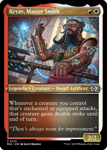 Image for Reyav, Master Smith (Foil Etched) (122) [March of the Machine: Multiverse Legends]
