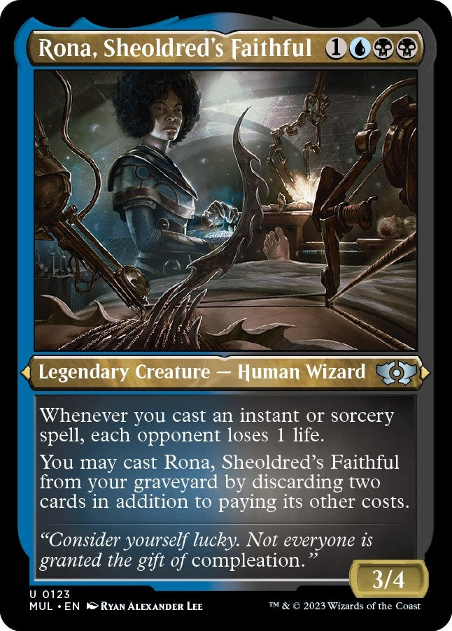 Image for Rona, Sheoldred's Faithful (Foil Etched) (123) [March of the Machine: Multiverse Legends]