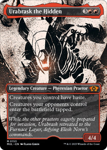 Image for Urabrask the Hidden (Halo Foil) (153) [March of the Machine: Multiverse Legends]