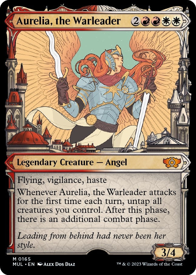 Image for Aurelia, the Warleader (Halo Foil) (165) [March of the Machine: Multiverse Legends]