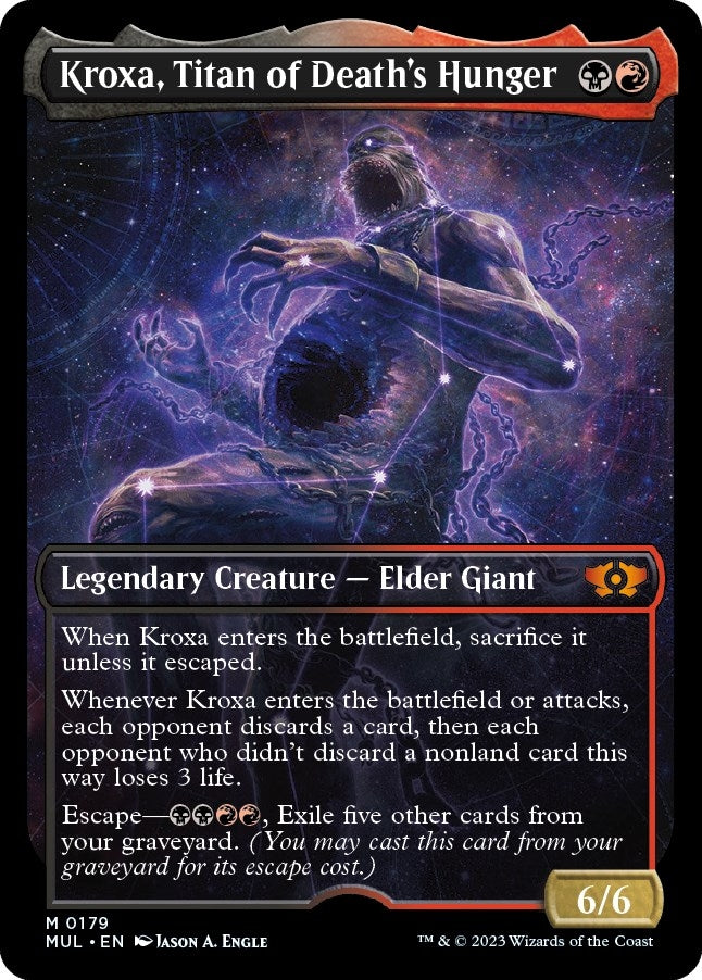 Image for Kroxa, Titan of Death's Hunger (Halo Foil) (179) [March of the Machine: Multiverse Legends]