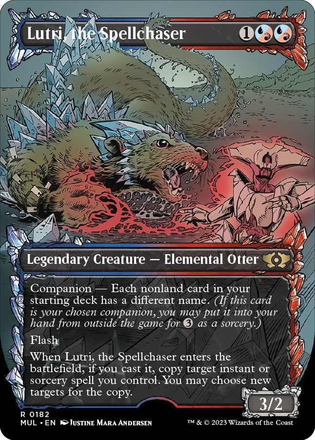 Image for Lutri, the Spellchaser (Halo Foil) (182) [March of the Machine: Multiverse Legends]