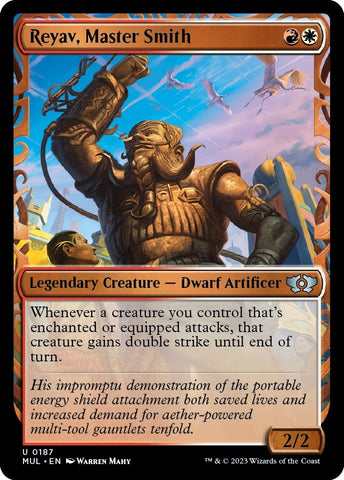 Image for Reyav, Master Smith (Halo Foil) (187) [March of the Machine: Multiverse Legends]