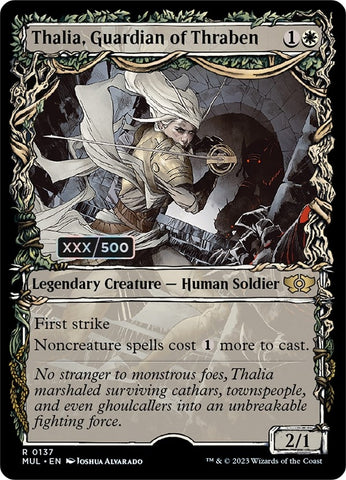 Image for Thalia, Guardian of Thraben (Serial Numbered) (137) [March of the Machine: Multiverse Legends]