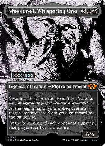 Image for Sheoldred, Whispering One (Serial Numbered) (146) [March of the Machine: Multiverse Legends]