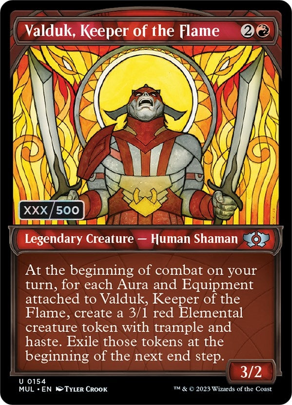 Image for Valduk, Keeper of the Flame (Serial Numbered) (154) [March of the Machine: Multiverse Legends]